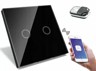 Dotykový spínač B-LINE dvojitý 2GW s WIFI modulom a diaľkovým ovládaním