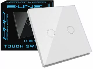 Vypínač svetla - B-TOUCH SWITCH POWER LINE GLASS 2GW PILOT +