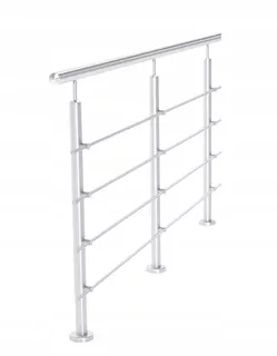Balustrada 230 cm , FI42,4/4X FI12MM , aisi 304 , poler , unred