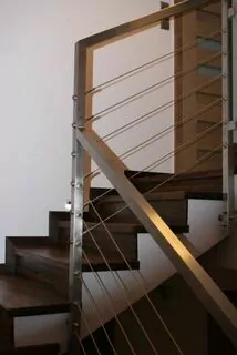 zábradlia z nerezovej ocele s káblami Krakove, Sliezsko