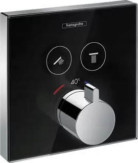 HANSGROHE Vanová batéria s podomítkovou inštaláciou čierna