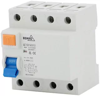 Prepínač napätia AC 4P 63 A 100mA BEMKO