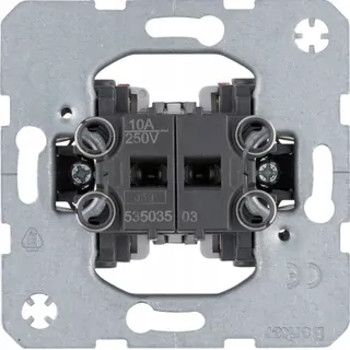 Hager Berker one.platform, Tlačidlový spínač 2-tlačidlo, spúšť, sviečka, mechanizmus, 53503503