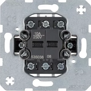 Hager Berker one.platform, 2-tlačidlový spínač s mechanizmom, 53503808