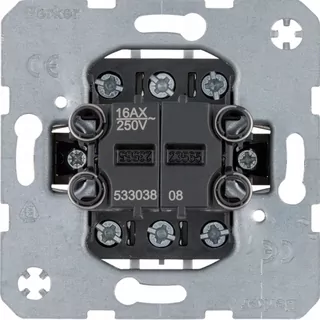 Hager Berker one.platform, Univerzálny 2-tlačidlový (schodový) spojovací mechanizmus, 53303808