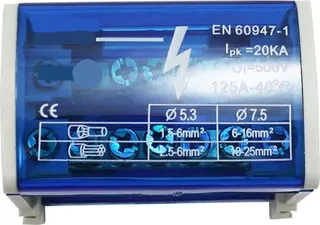 Blok rozdeľovania 2 × 7 100 A 14-Zákony
