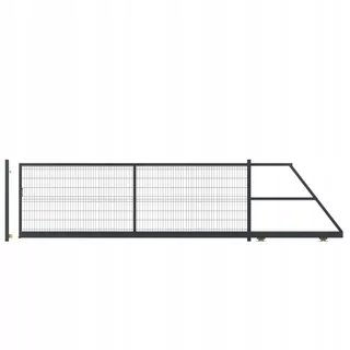 Posuvná brána 1530 × 5000, farba RAL 7016 3D
