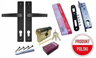 Rukoväť Insert Lock pre Gate SET ČIERNA 90mm