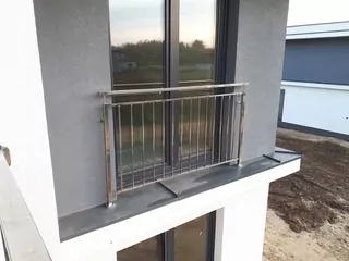 Francúzsky balkón nerezová kostra okno 120 cm W1S