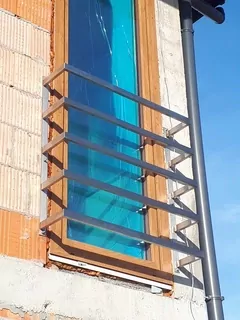 Francúzsky balkón Window 110 cm 4x profil 40x20 brúsenie