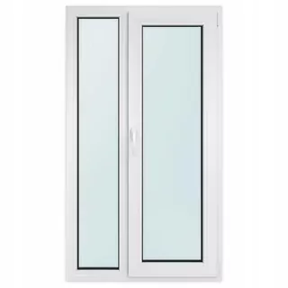Balkónové okno PVC 1300x2300, biele, s výklopom