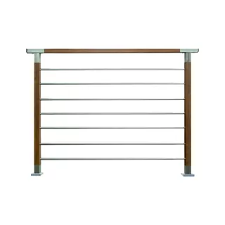 Balustráda Balkón Stainless Štandardné Wood