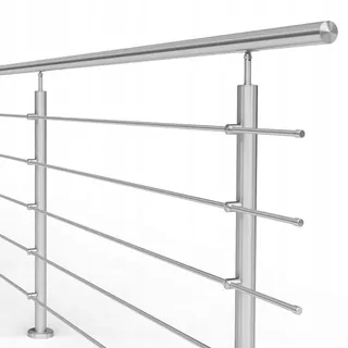 Nerezové zábradlie 6 rm, 5 x Ø12 mm, certifikát