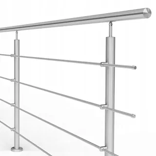 Nerezová oceľ balustráda 9 MB, 4 x Ø12 mm, certifikát