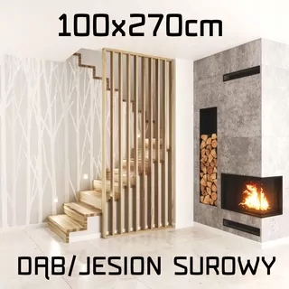 9 x [PBW-270] Drevený panel pre vertikálnu montáž 270 × 8 × 3cm