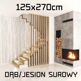 11 x [PBW-270] Drevený panel pre vertikálnu montáž 270 × 8 × 3cm