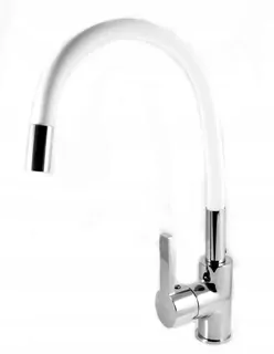 Kuchynská batéria na drez Flexi White