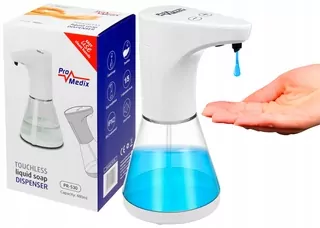 Bezdotykový stojanový dávkovač mydla ProMedix 480 ml biely, priehľadný