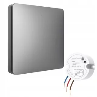 Bezdrôtový vypínač svetla LINPTECH K9W1 šedý + prijímač R2