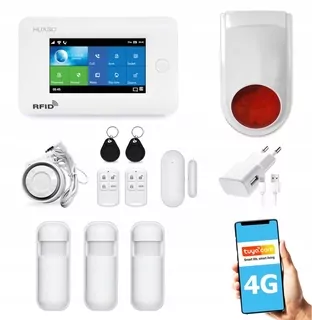 Wireless WiFi GSM alarm Tuya 4g aplikácie SMS
