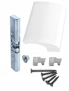 Kľučka na okno - White LATCH BALKON stály príspevok držiak ALU