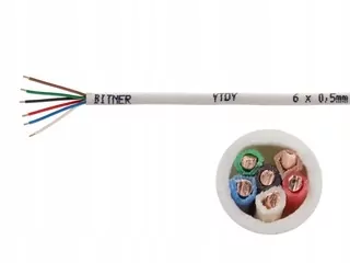 Bitner BiTprotect Kábel YTDY 6 × 0,5 LA0052 alarm interkom telekomunikácie 100 metrov