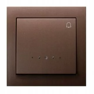 Vypínač svetla - Brown Bell Button LP-6WS / 52 Kier Ompel