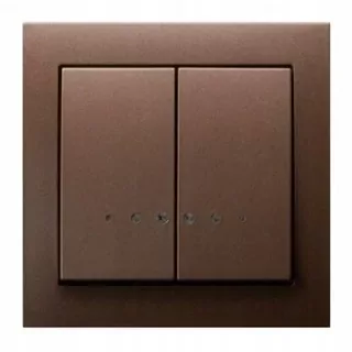 Vypínač svetla - Brown spínač s kraji. LP-2WS / 52 Kier Ompel