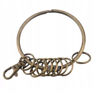 Key ring retro guľatý kovový krúžok na kľúče