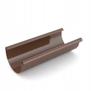 Bryzový žľab 125 mm hnedý