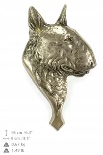Zvonček - Bull Terrier Bulterier klopadlo na Brass Door