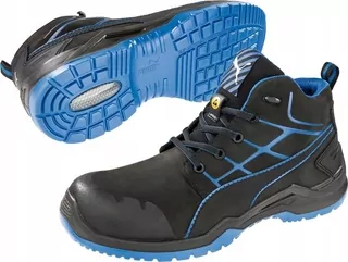 Topánky 634200, ESD, S3, veľkosť 41, čierna/modrá Puma