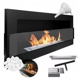 Globmetal TRADE závesný bio krb 90 x 40 x 12,5 cm čierny