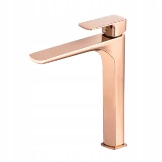Umývadlová batéria - HIGH GOLD CUBIC ROSEGOLD BEAKET