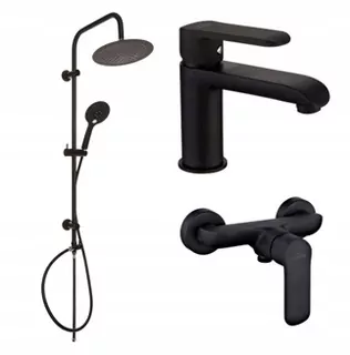 Strihový stĺp dark + umývací baterka+ strichová baterky siros čierna invena