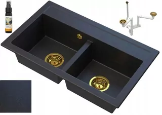 Žula drevík best čierny s zlatými doblikmi