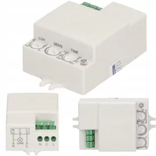 Mikrovlnný snímač pohybu a súmraku 360° MINI 1200 W