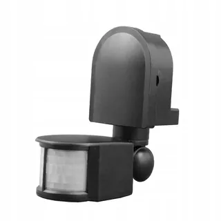 Nástenný snímač pohybu 1200 W 180° čierny