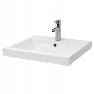 Kuchynský drez - Keramické umývadlo WHITE 54.5 × 16 × 41.5cm