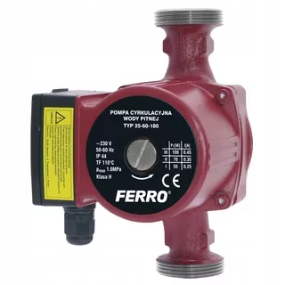 FERRO obehové čerpadlo pre CWU 25-60-180 0202 W