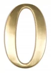 Mosadzná číslica 18 cm - 0