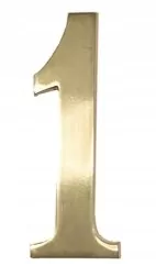 Mosadzná číslica 18 cm - 1