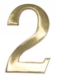 Mosadzná číslica 18 cm - 2
