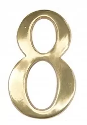 Mosadzná číslica 18 cm - 8