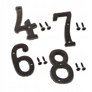 4 ks Tepaného železa Starožitné Digitálne Dvere Dvere DIY Digitálny Lette