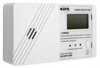 Detektor CO Eura CD-01EU - LCD displej, batériový, 7 rokov záruka, Made in Poland