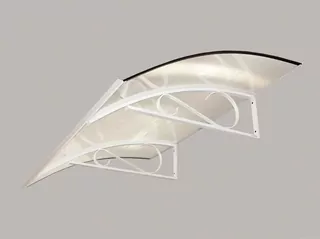 Strieška nad vchodové dvere - Retro Dvere Strechy 160x90cm biela