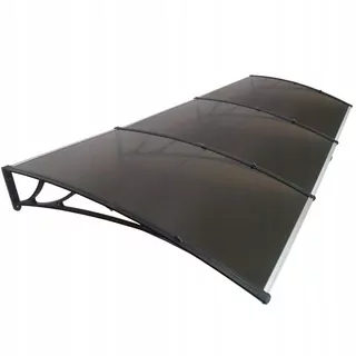 Strecha nad dverami 300 × 120 × 28 cm - Plexi/Hliník