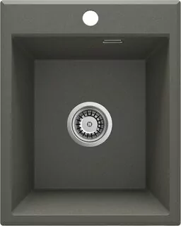 Žulový drez 1-komorový bez odkvapkávača 50 × 40 cm - antracit ZQE_T104
