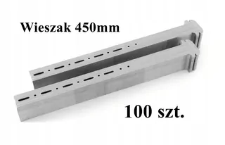 Kotviaci vešiak 450mm 45cm 1mm na povalu Rigips profil ostatné 100 ks